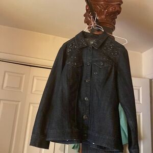 Black embellished Jean set boot cut
